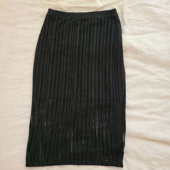T Alexander Wang Circle Hole Midi skirt - Picture 3 of 5